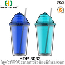 Заказной BPA бесплатно двойной стенкой пластиковые мороженого Кубка (HDP-3032)